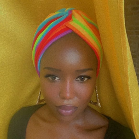 Handmade Terry Cloth-like Hair Turban Hair Cover - Protective Styling & Costume - Picture 1 of 8
